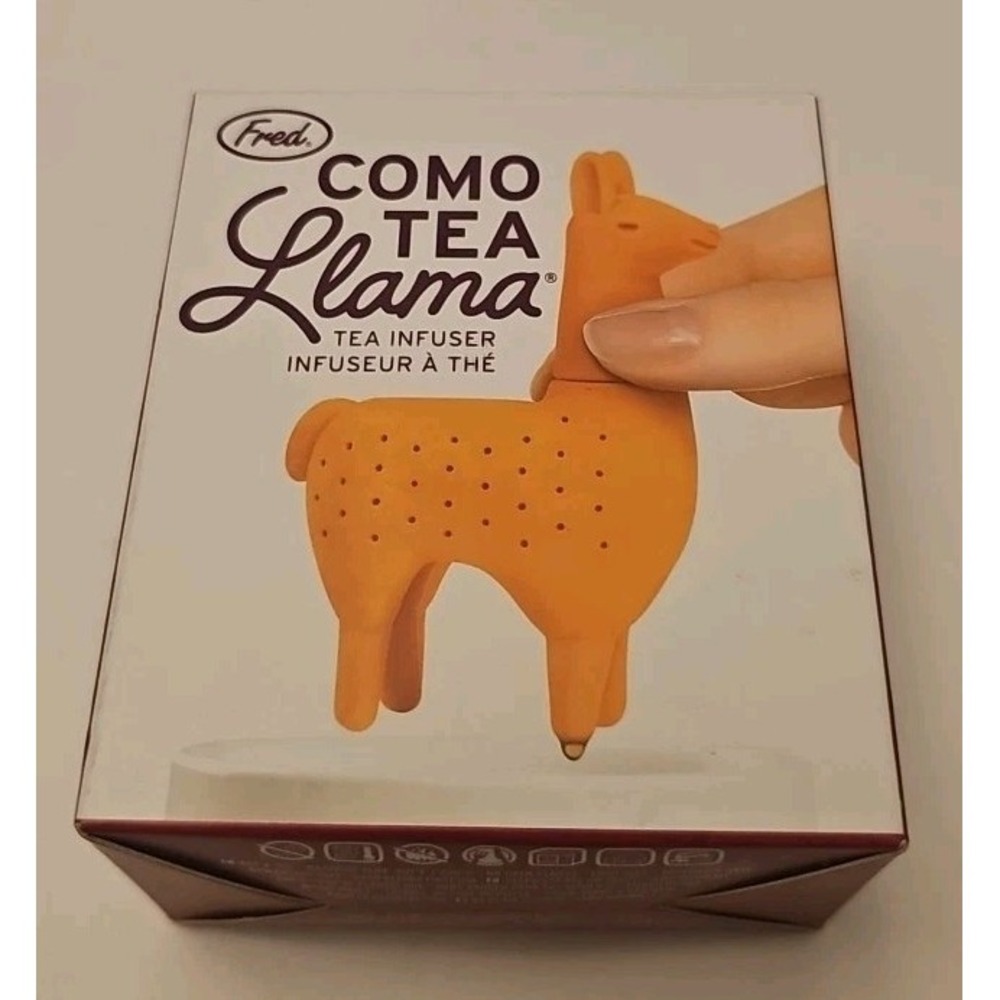 Genuine Fred Como Tea Llama Silicone Tea Infuser Orange 5228626 New